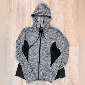 Athletic Zip Front Hoddie - Black House White Market